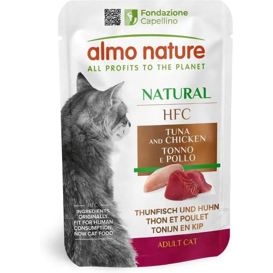 ALMO NATURE HFC Natural Thon et Poulet Pochon 55g