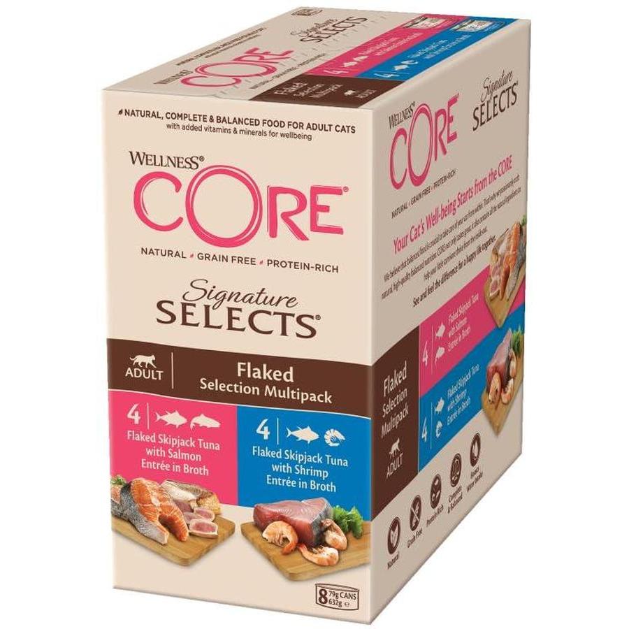 WELLNESS CORE Signature Selects Nourriture Humide pour Chat Thon Saumon 79g