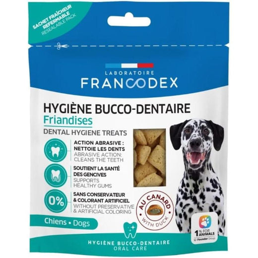 FRANCODEX Friandises Hygiène Bucco-Dentaire Chien Canard 75g