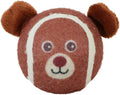 ZOLUX Balle de Tennis Ourson Taille L Marron ø 8 cm pour Chien