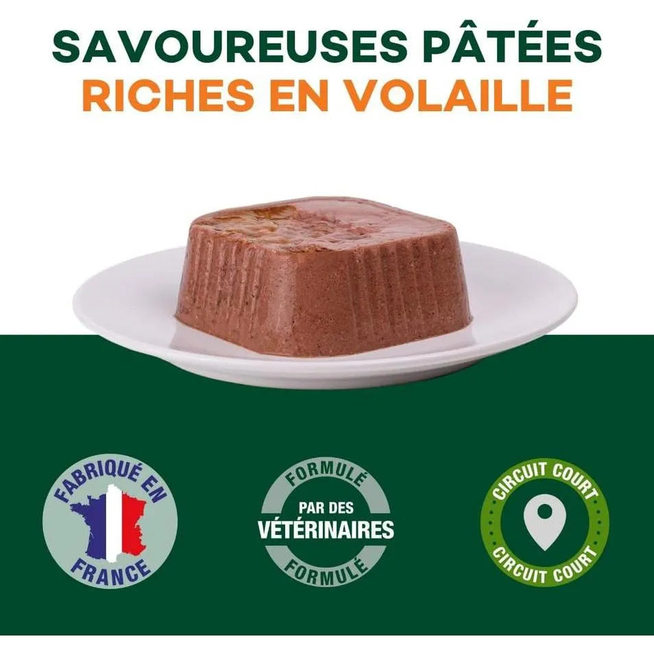 EQUILIBRE & INSTINCT Terrine pour jeune chien riche en volaille, carottes & lait 150g