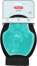 ZOLUX Gant de toilette double face 2 en 1 ANAH Turquoise 17 x 23 cm