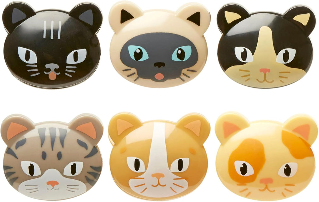 KIKKERLAND Cat Bag Clips Lot de 6 pinces pour sac à chat Marron Taille unique