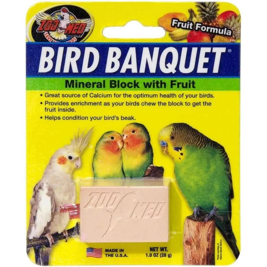 Bird Banquet Mineral Block with Fruit Small 1.25oz