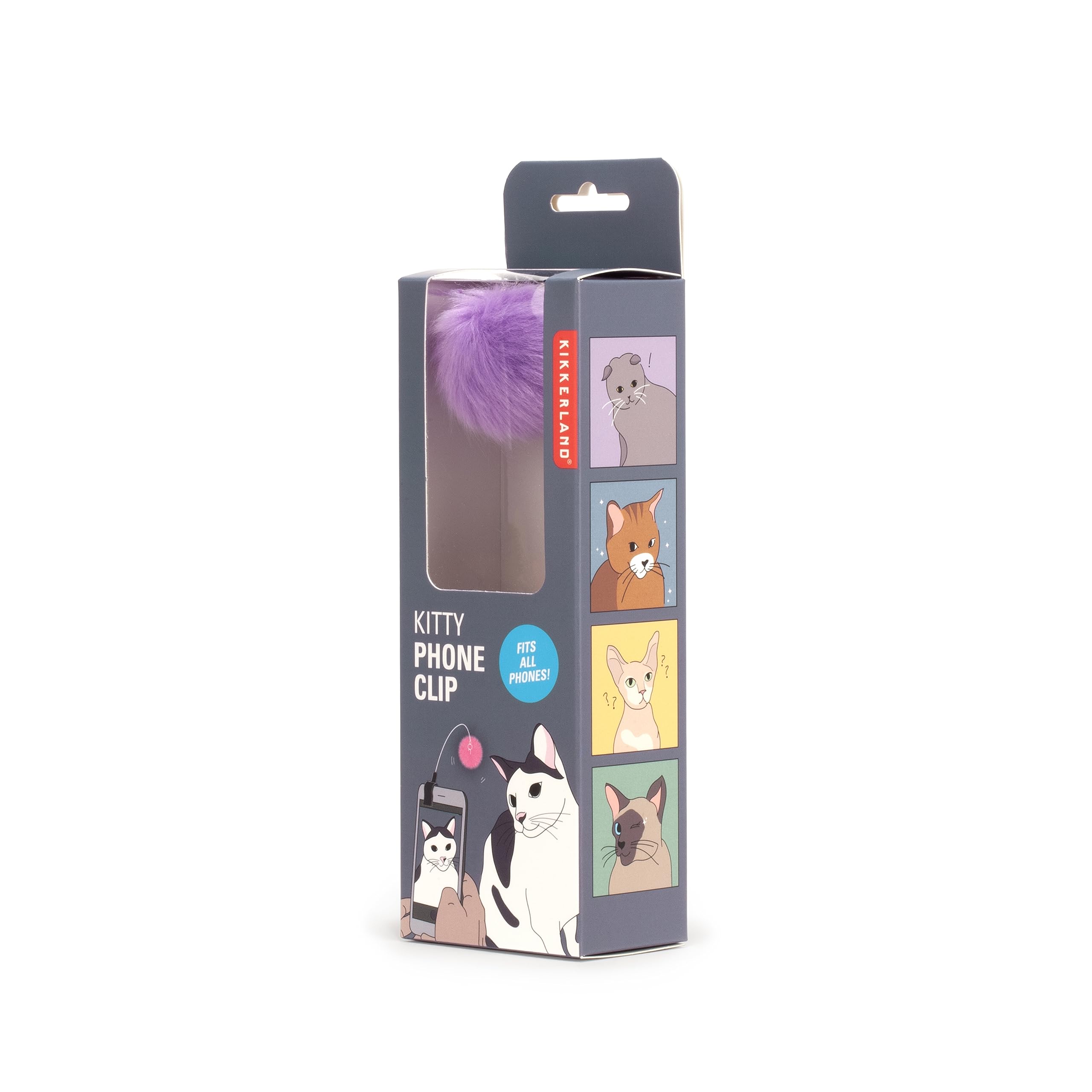 KIKKERLAND KITTY PHONE CLIP Clip Téléphone Jouet Chat pour Photos Parfaites