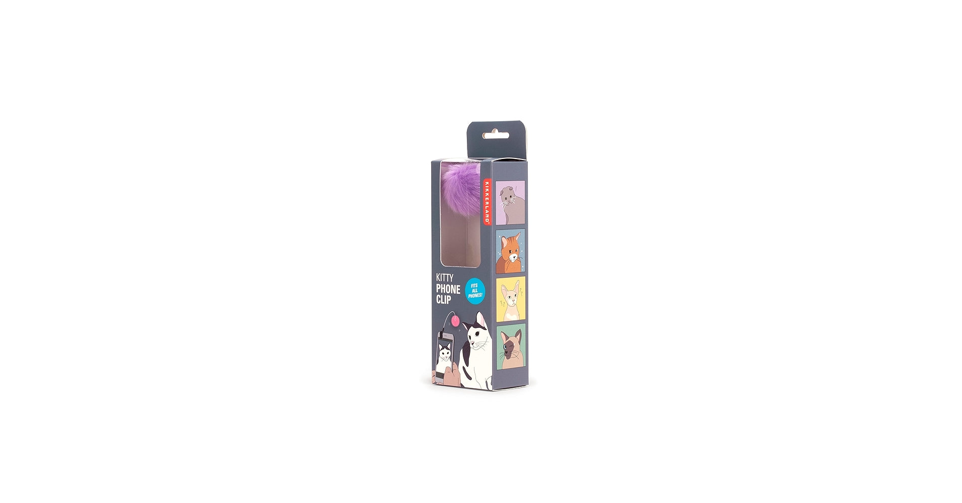 KIKKERLAND KITTY PHONE CLIP Clip Téléphone Jouet Chat pour Photos Parfaites