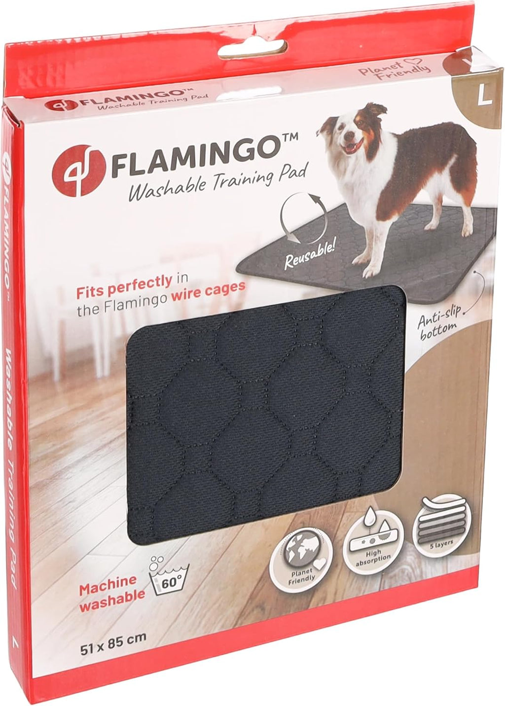 FLAMINGO Tapis Patsy Gris 85cm