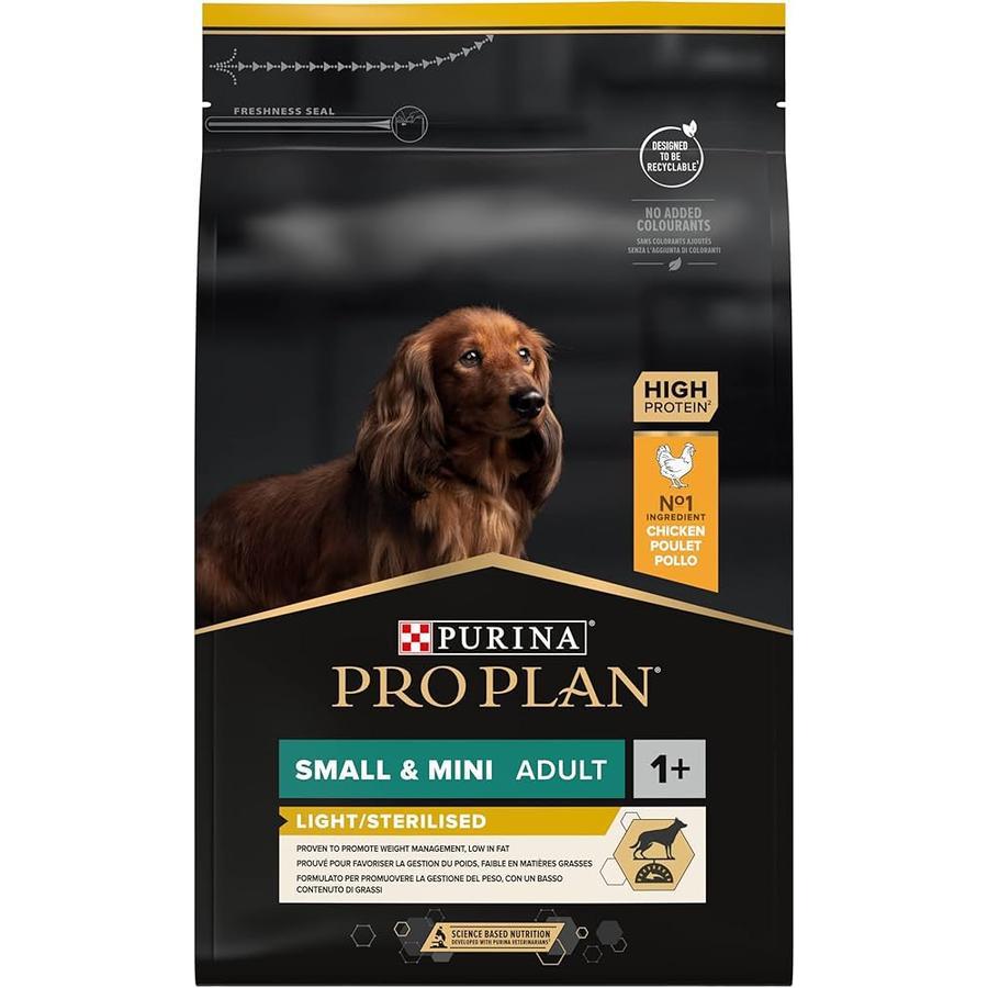 PRO PLAN SMALL & MINI ADULT LIGHT STERILISED Riche en Poulet de Haute Qualité 3kg