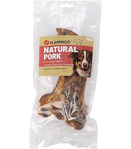 FLAMINGO Nature Snack Pied de Mouton avec Poils Friandise Naturelle Chien