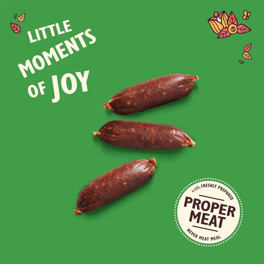 LILY'S KITCHEN Mini Saucisses pour Chien Adulte Porc et Pomme Sans Céréales 8x70g