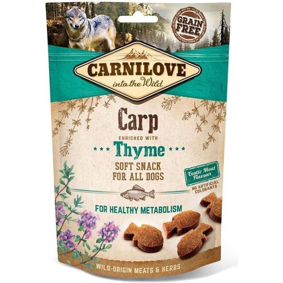 CARNILOVE Friandises Semi-Humides Carpe & Thym pour Chien 200g