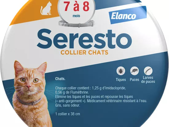 SERESTO Collier Antiparasitaire Chat 1 collier 38cm