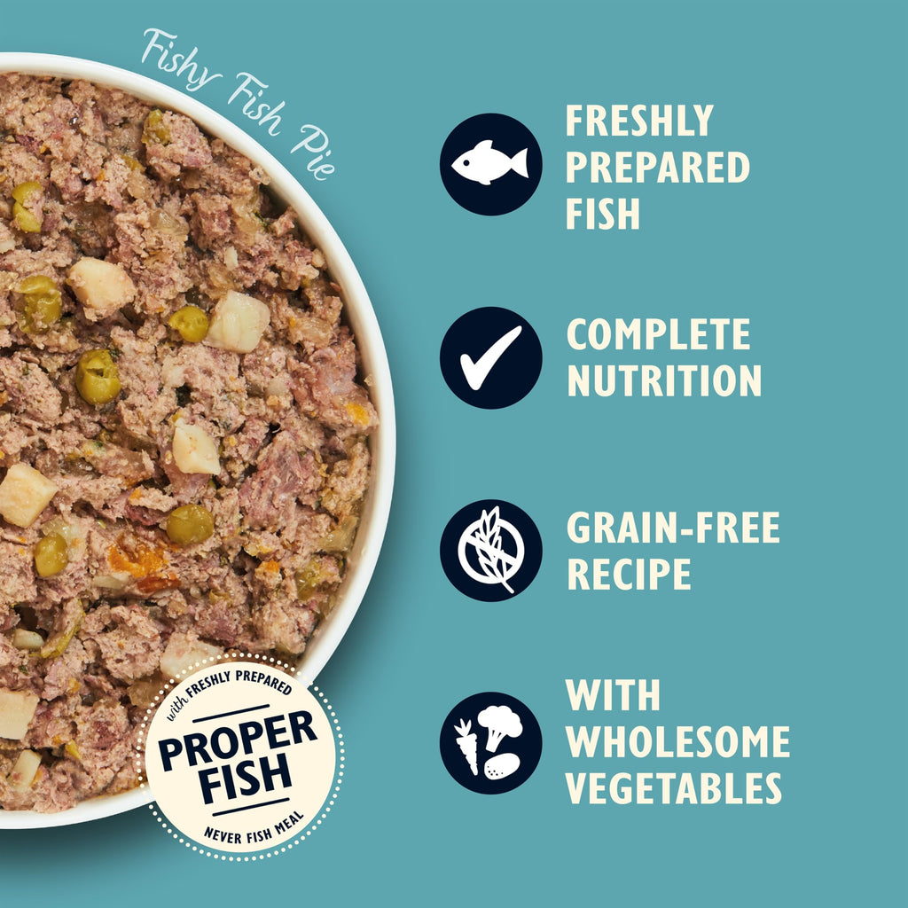 LILY'S KITCHEN Adulte Terrine Fishy Fish Pie Dinde Saumon et Pommes de Terre 400g