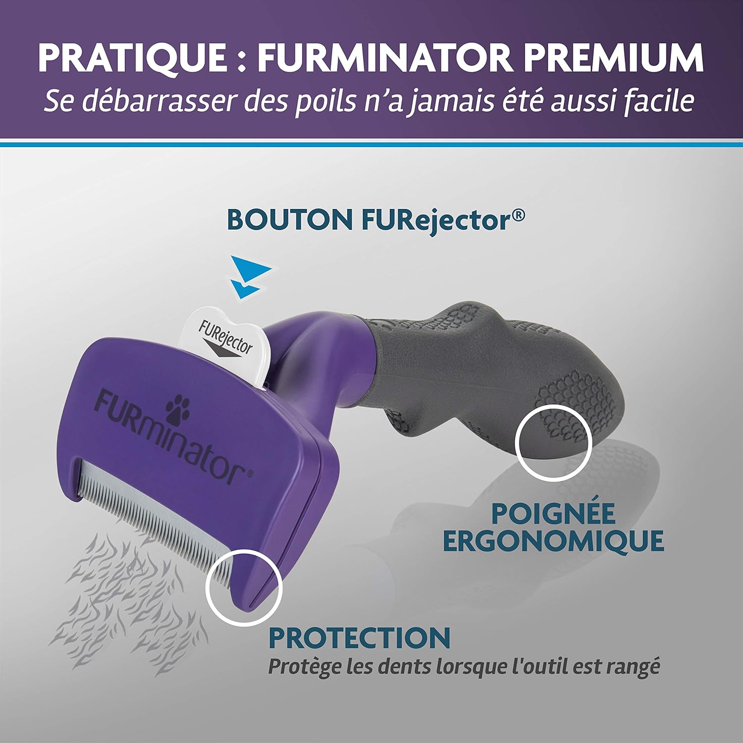 FURMINATOR Outil deShedding Undercoat Chat L Poils Courts