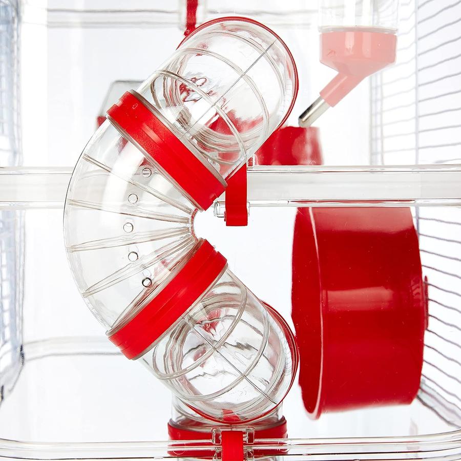 ZOLUX Cage rongeurs RODY 3 DUO Rouge L 41 x l 27 x H 40 cm