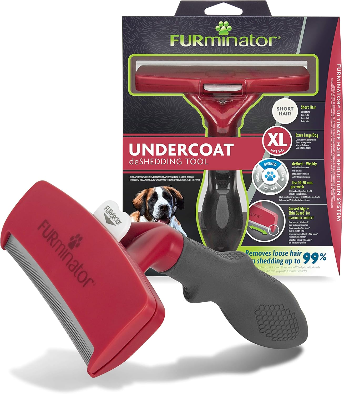 FURMINATOR Outil Undercoat deShedding Chien XL Poils Courts