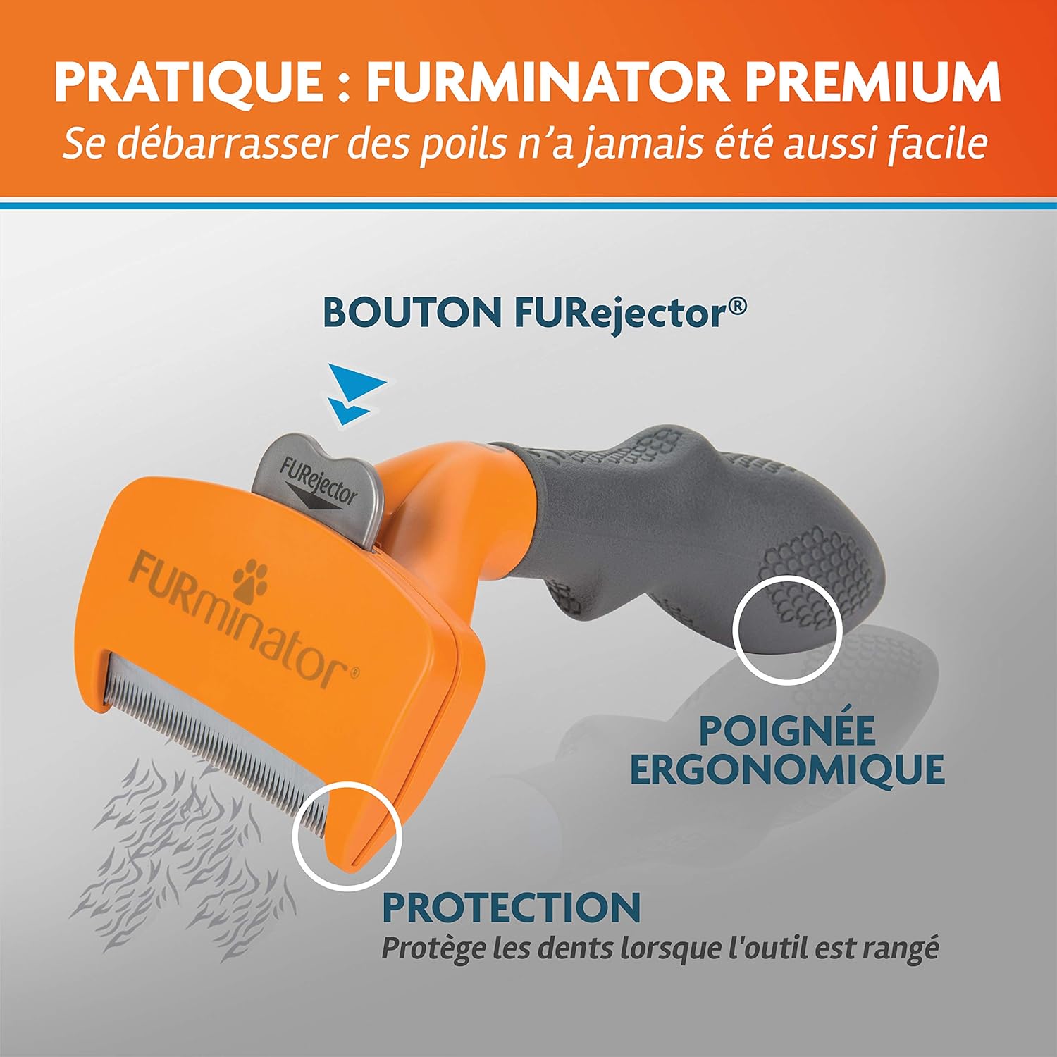FURMINATOR Outil deShedding Undercoat Chien Medium Poil Long