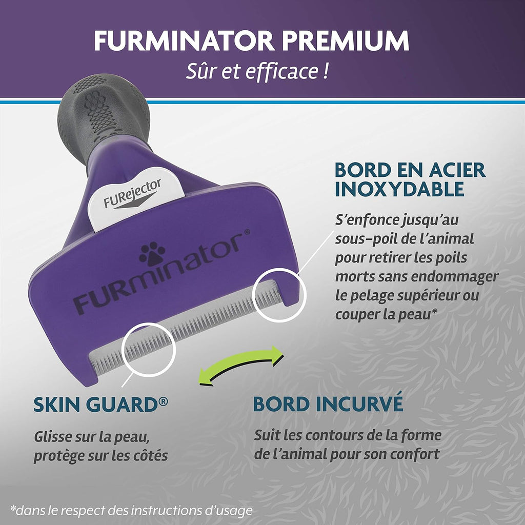 FURMINATOR Outil deShedding Undercoat Chat L Poils Courts