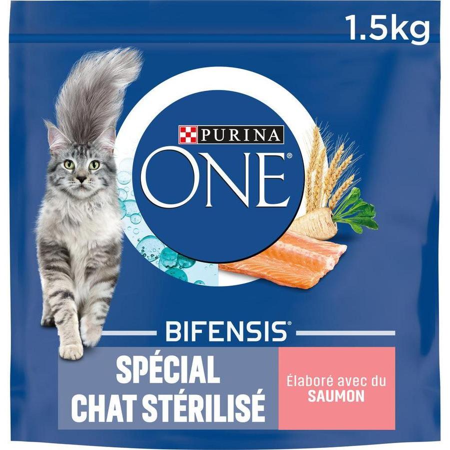 PURINA ONE Bifensis Spécial Chat Stérilisé Saumon et Blé