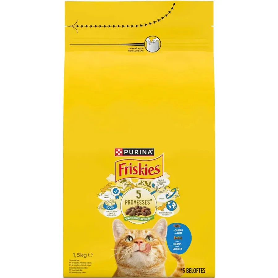 Croquettes Chat Adulte PURINA ONE Saumon & Légumes 1,5 kg