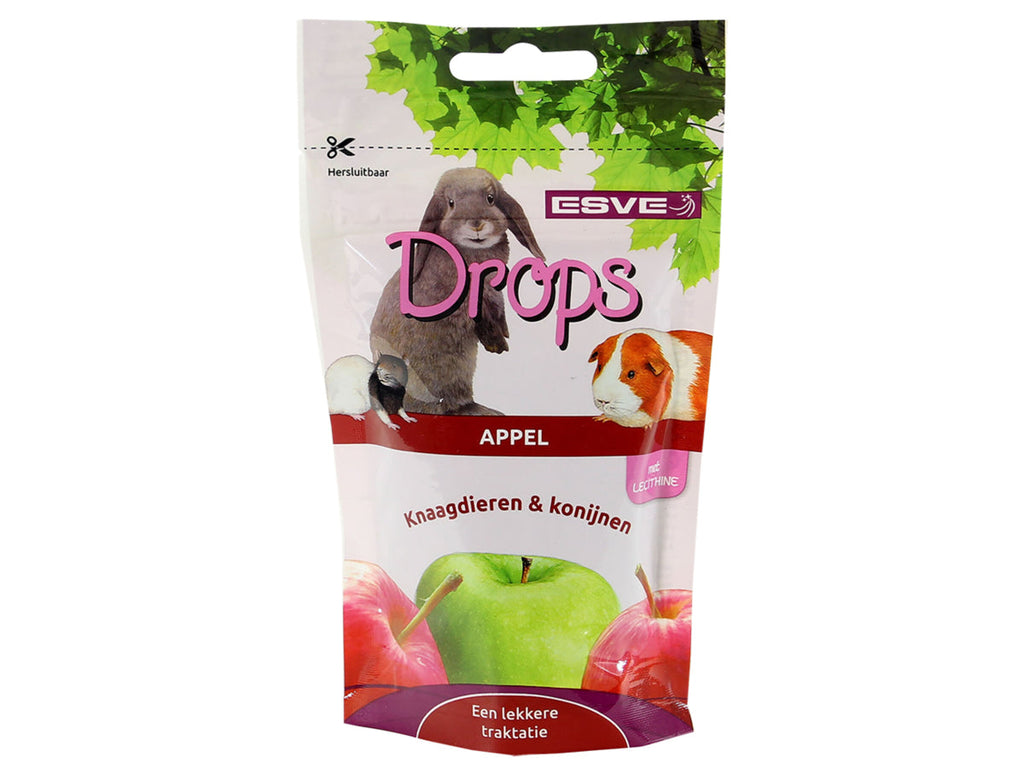 ESVE Bonbon Drops Pomme pour Rongeurs 100g