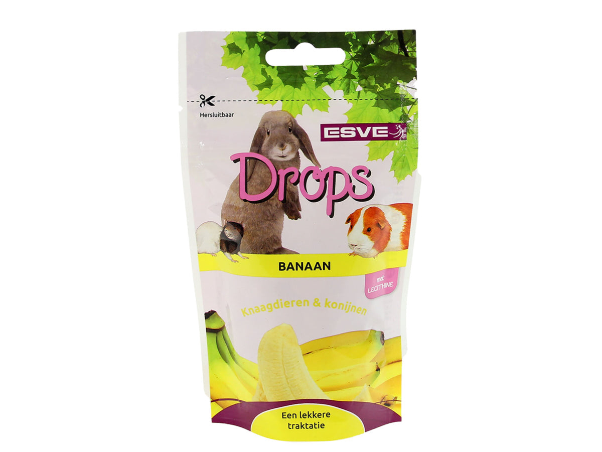 ESVE Bonbon Rongeurs Bananes Friandise Naturelle 125g