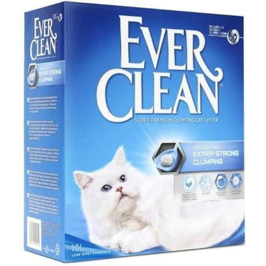 EVERCLEAN Litière pour Chat Extra Agglomérante Sans Parfum 6L