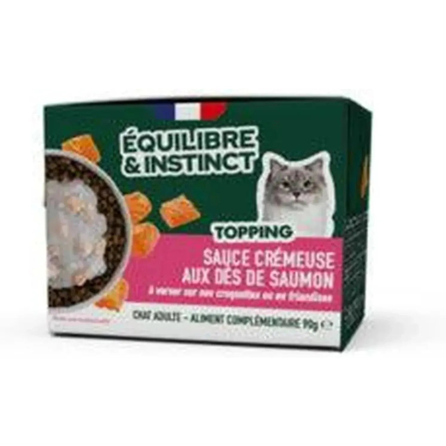 EQUILIBRE & INSTINCT Sauce crémeuse au dés de saumon Chat Adulte 90g