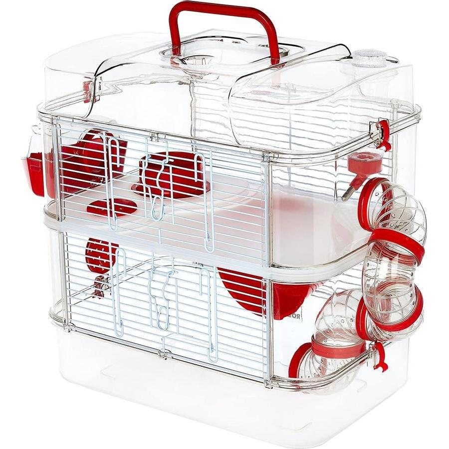 ZOLUX Cage rongeurs RODY 3 DUO Rouge L 41 x l 27 x H 40 cm