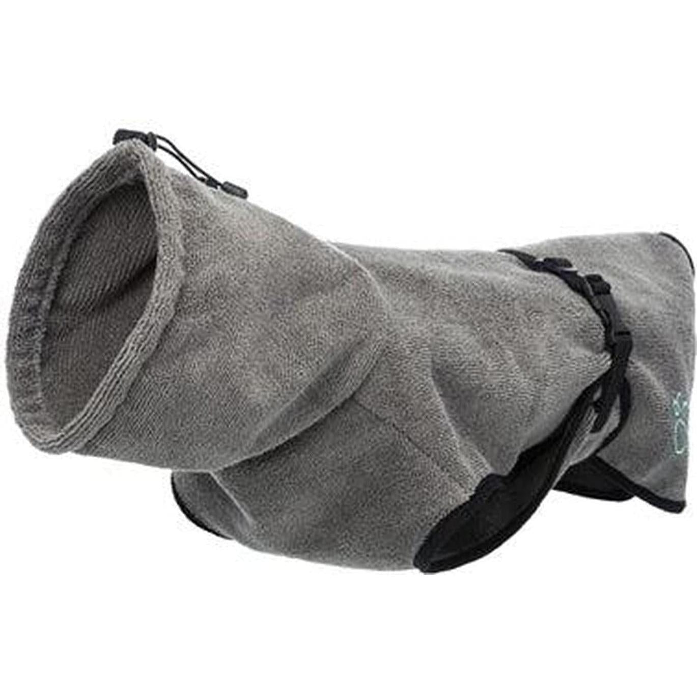 TRIXIE Peignoir de bain pour chien Tissu éponge Gris Taille M 50cm