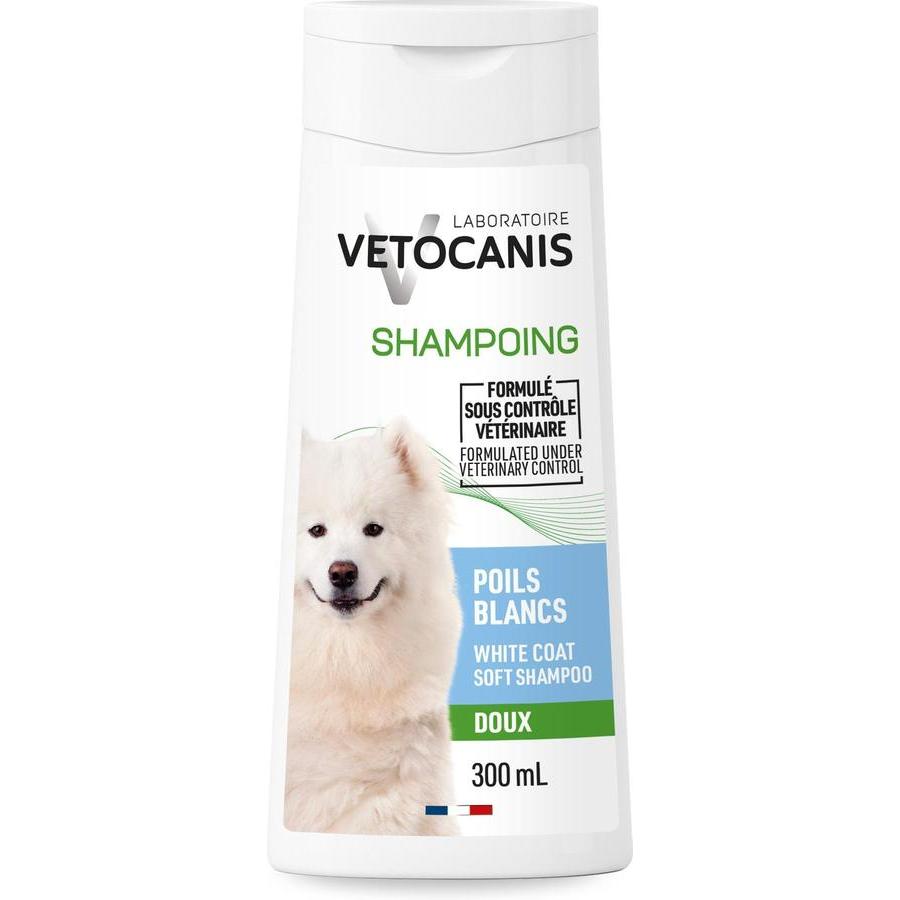 Shampoing 2 en 1 chien spécial poil blanc 300ml
