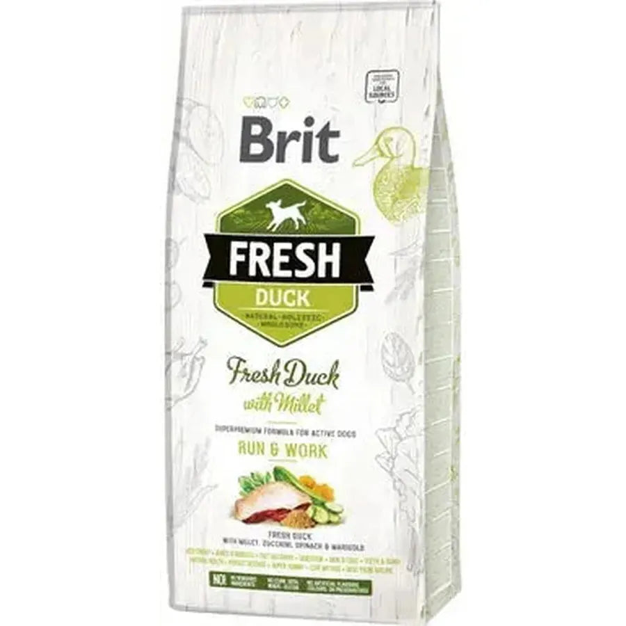 Brit Fresh Canard avec millet Active Run & Work