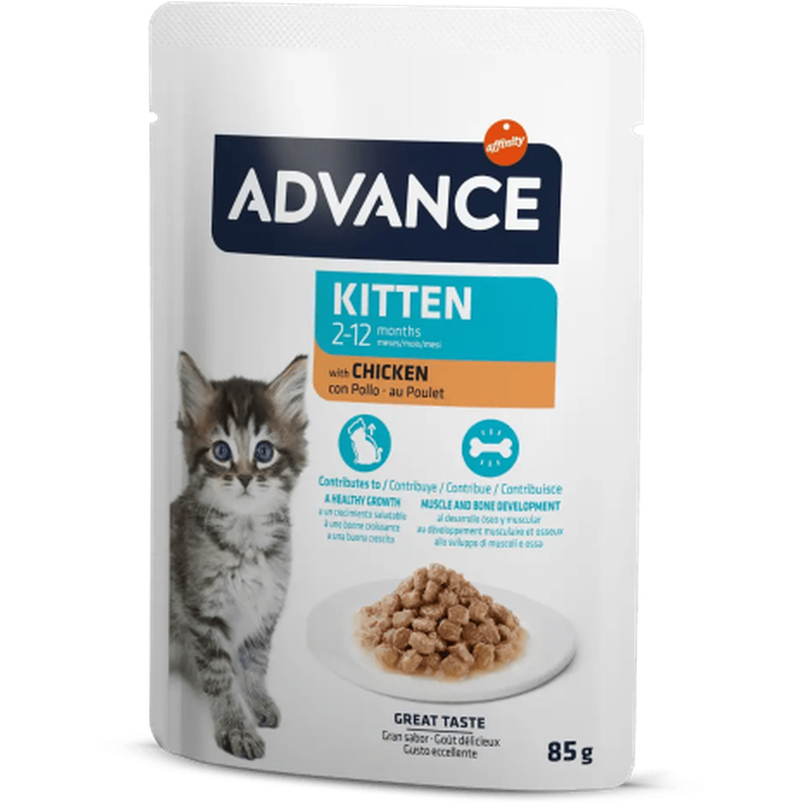 ADVANCE Chat Pochons Kitten Poulet 85g