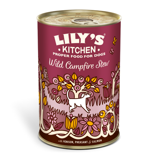 LILY'S KITCHEN Adulte Terrine Wild Campfire Stew Chevreuil Faisan et Saumon 400g