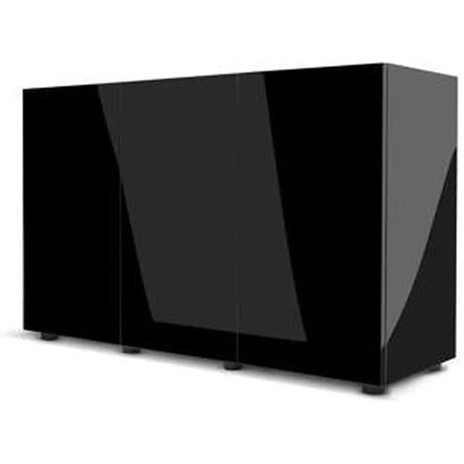 AQUAEL Meuble Glossy 150 Noir Portes Acrylique 150x50x72cm