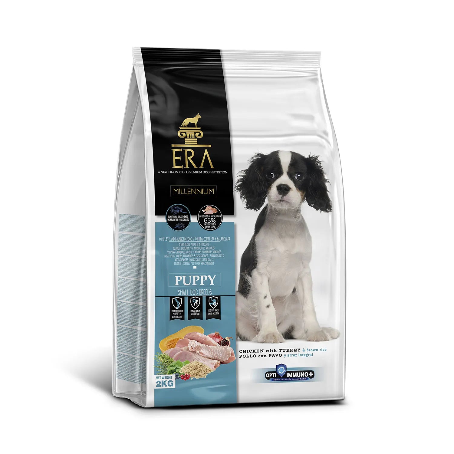 Croquettes ERA Millennium Chiot Petite Race Poulet & Dinde 2 kg