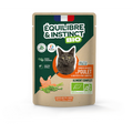 EQUILIBRE & INSTINCT Emincés pour chat au poulet légumes BIO 100g