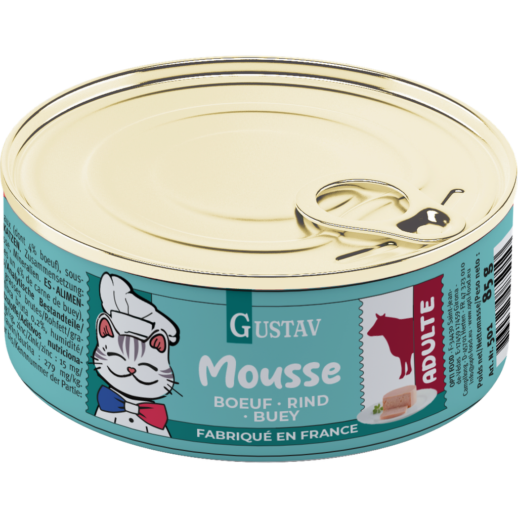 GUSTAV Mousse Chat boeuf