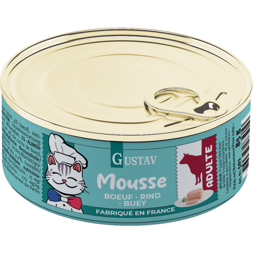 GUSTAV Mousse Chat boeuf