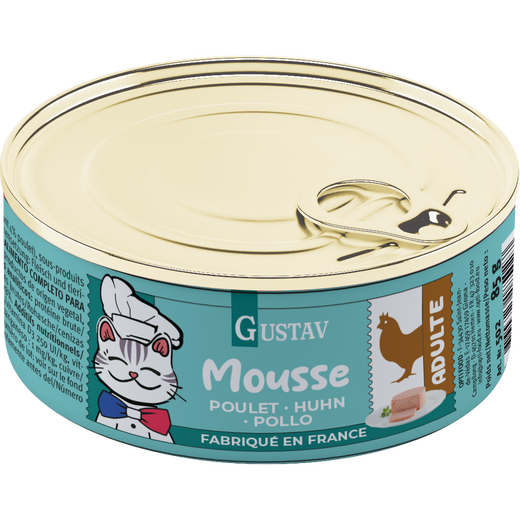 GUSTAV Mousse Chat poulet