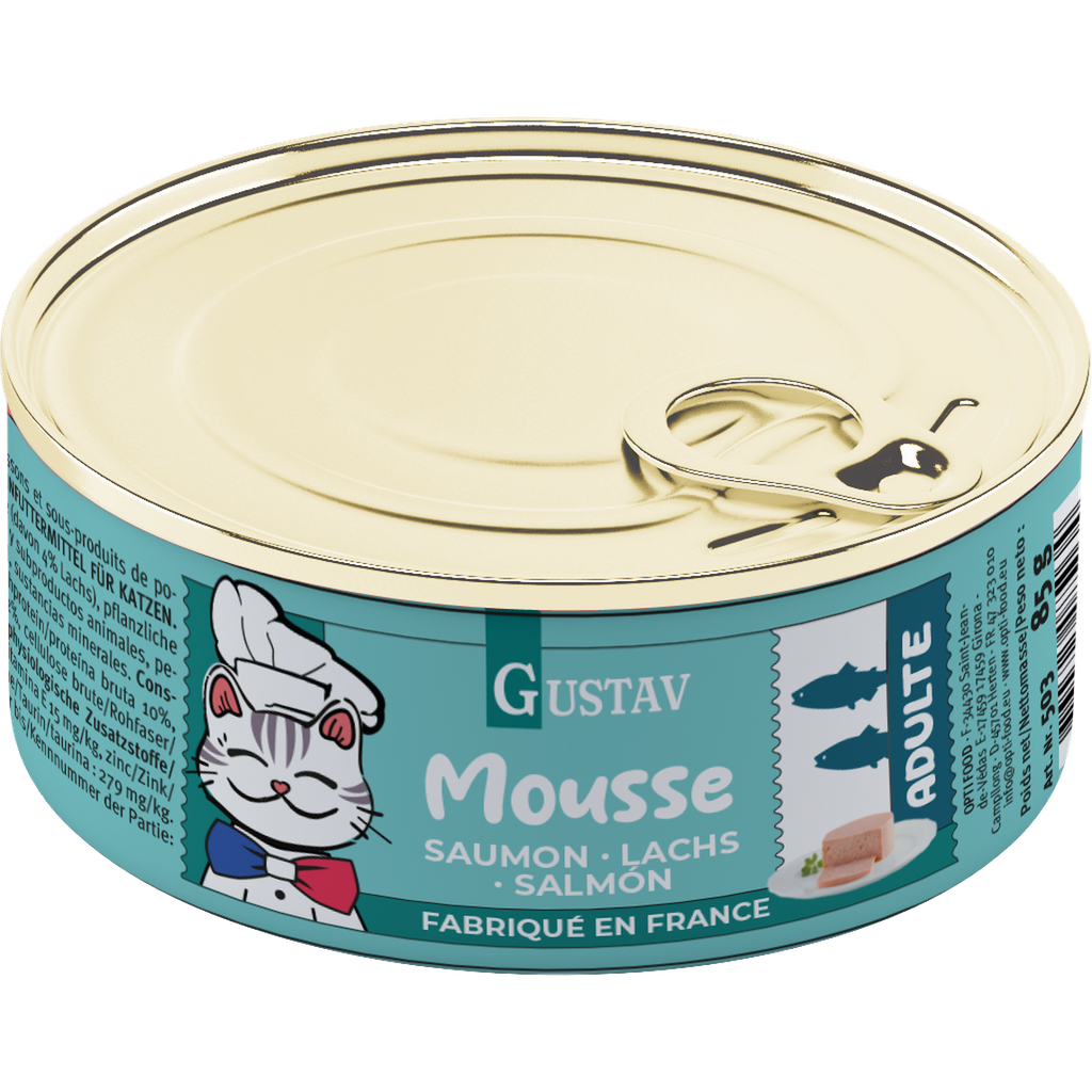 GUSTAV Mousse Chat saumon