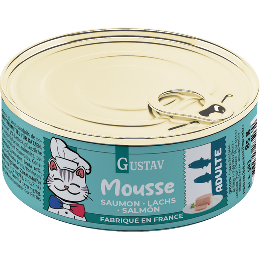 GUSTAV Mousse Chat saumon