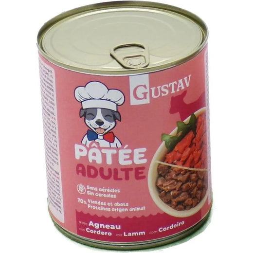 GUSTAV Pâtée Chien Adulte Agneau 400g