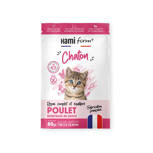 HAMIFORM Pack Repas Complet Poulet Chaton 10x80g