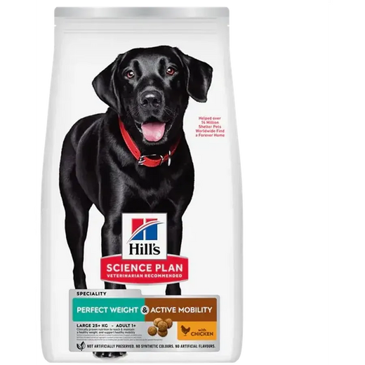 HILLS Science Plan Perfect Weight & Active Mobility Large Breed Poulet 12kg