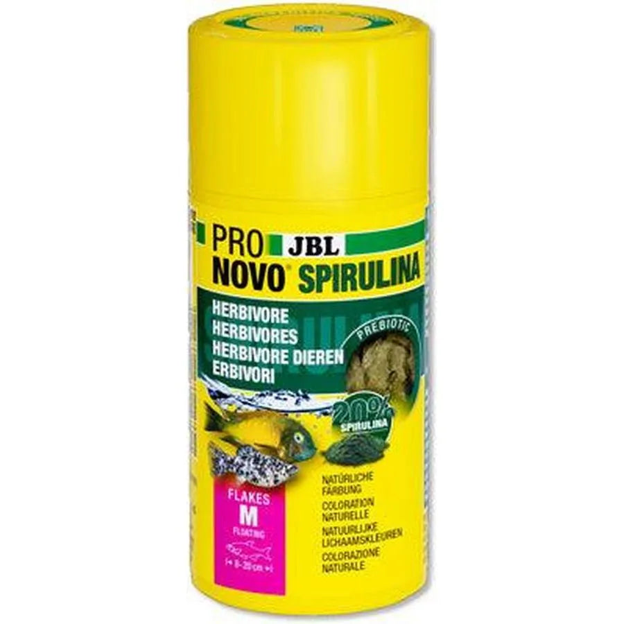JBL PRONOVO Spirulina Flakes M 100ml – Flocons spiruline herbivores