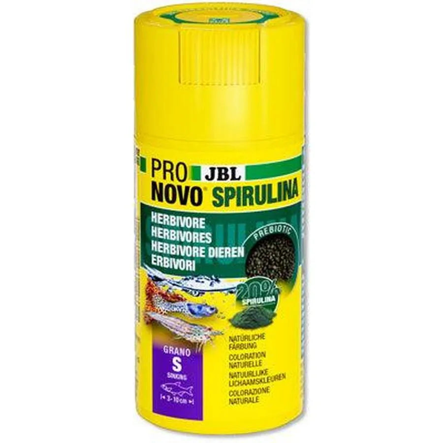 JBL PRONOVO Spirulina Grano S 100ml – Granulés spiruline herbivores