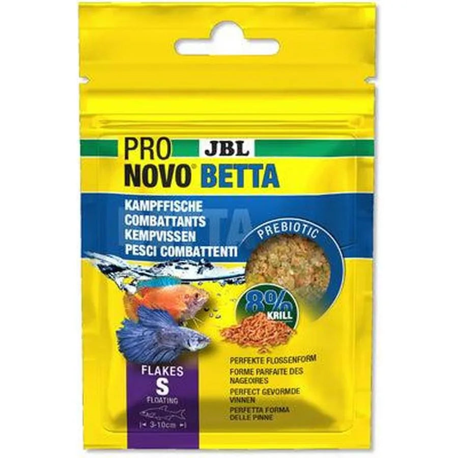 JBL ProNovo Betta Flakes S 20 ml – Flocons pour Poissons Combattants