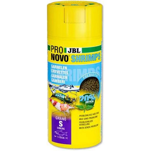 JBL ProNovo Shrimps Grano S 250 ml – Granulés pour Crevettes Aquarium