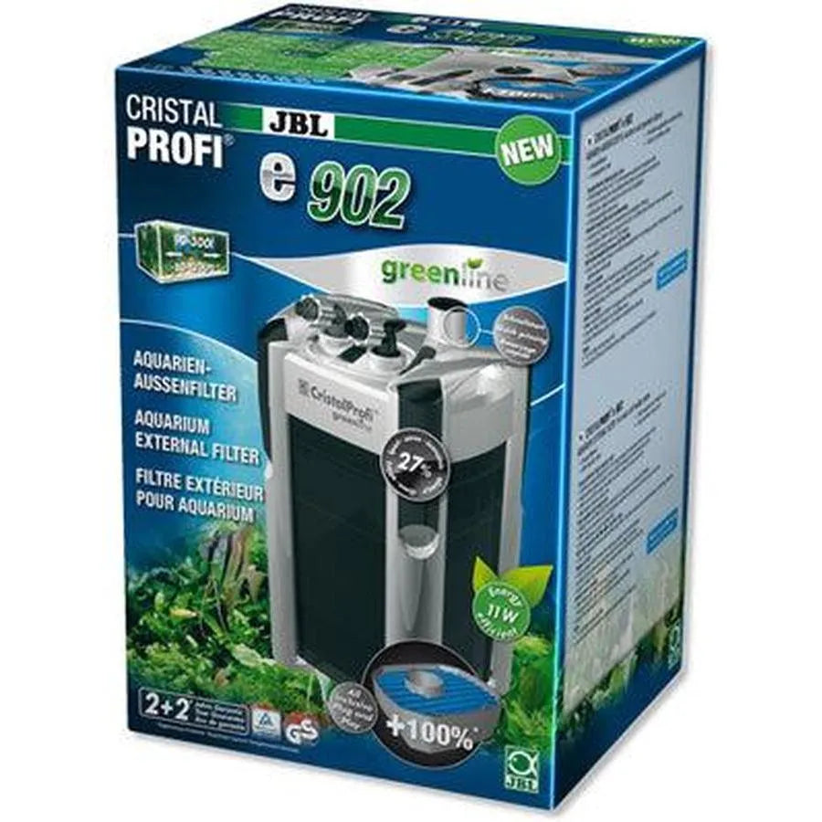 JBL CristalProfi e902 greenline — Filtre externe aquarium 900 L/h (jusqu'à 300 L)